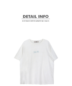 レタリングプリント半袖Tシャツ(5color)