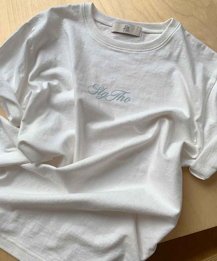 レタリングプリント半袖Tシャツ(5color)