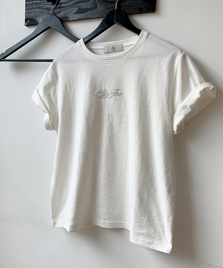 レタリングプリント半袖Tシャツ(5color)