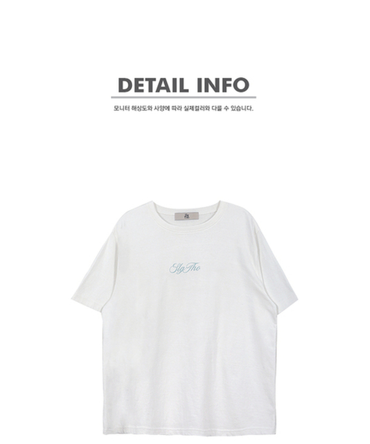 レタリングプリント半袖Tシャツ(5color)