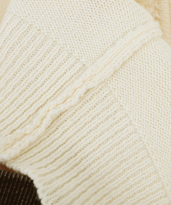 ボタンカラフルオーバーニット