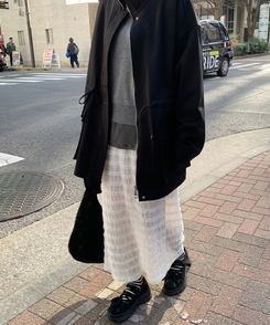 レースロングスカート IVORY