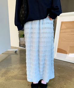 レースロングスカート SKYBLUE