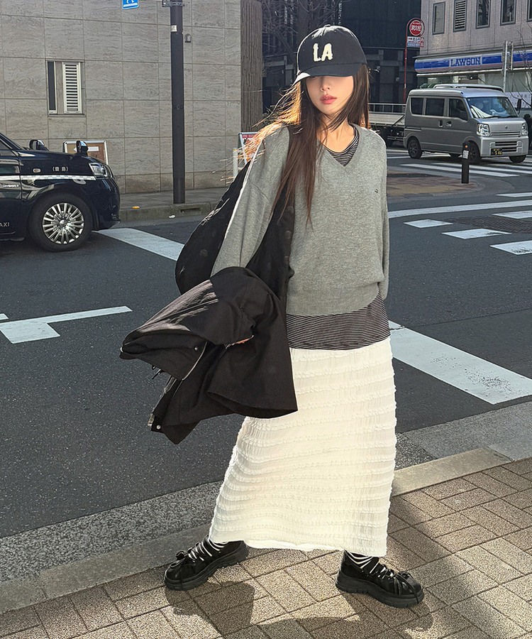 レースロングスカート IVORY