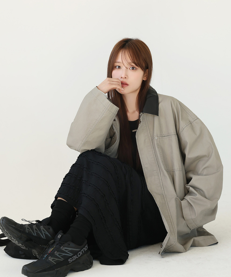 レースロングスカート BLACK