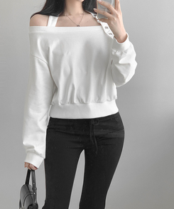 ホルターバックルオフトレーナー IVORY