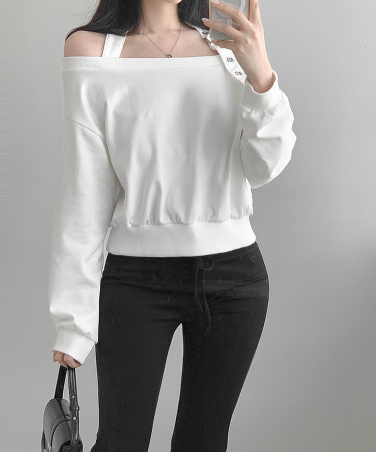 ホルターバックルオフトレーナー IVORY