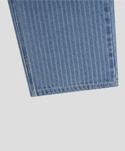 ストライプワイドデニムパンツ