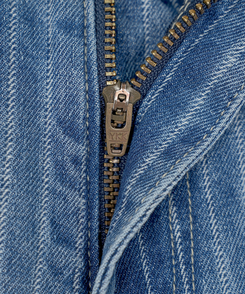 ストライプワイドデニムパンツ