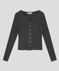 スリムリブカーディガン