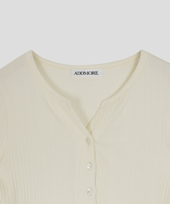 スリムリブカーディガン