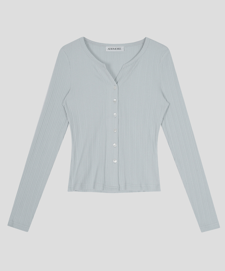 スリムリブカーディガン