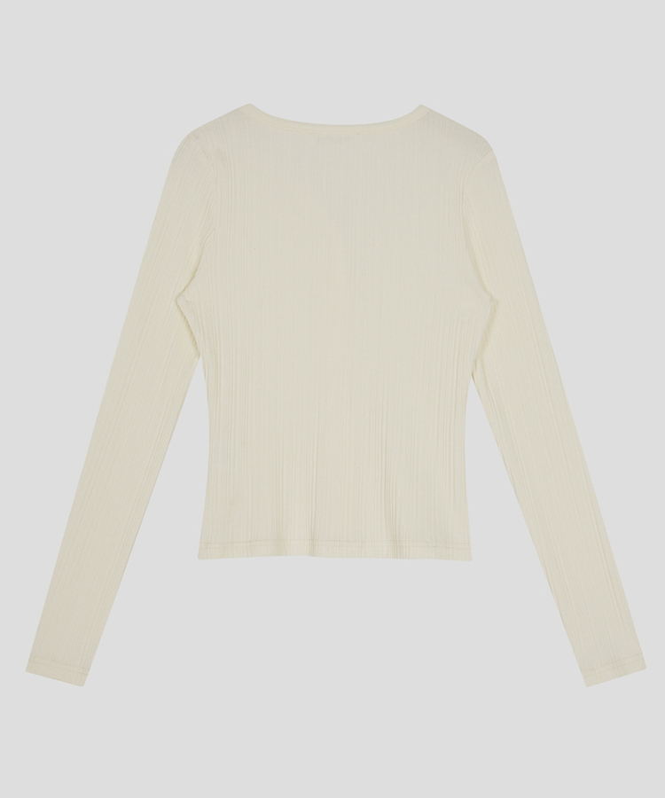 スリムリブカーディガン