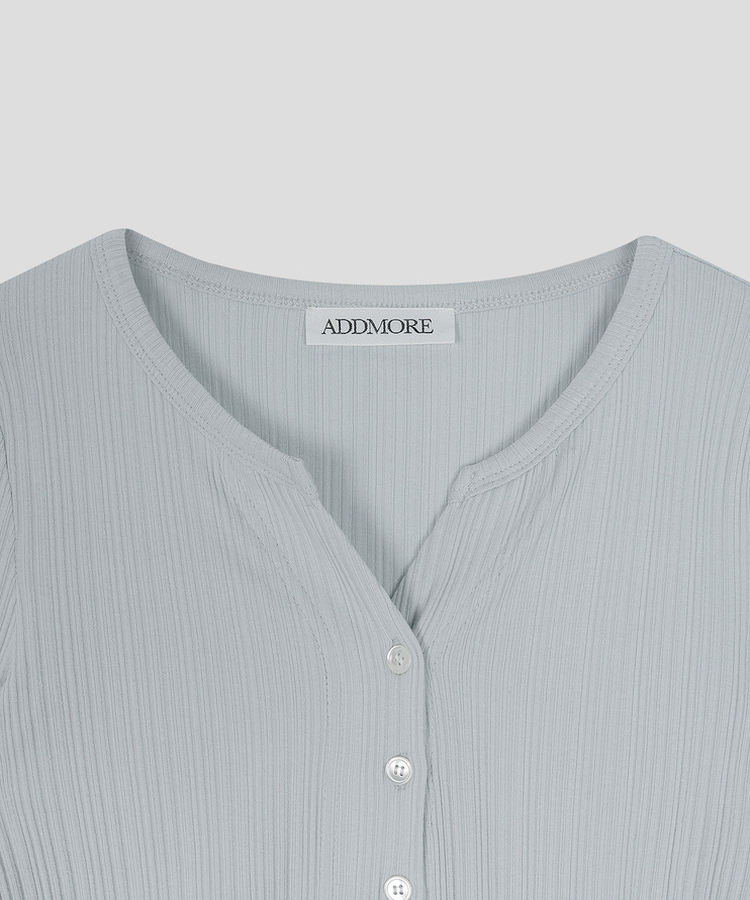 スリムリブカーディガン