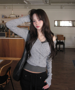 ゴージフードオフニット MELANGE GRAY