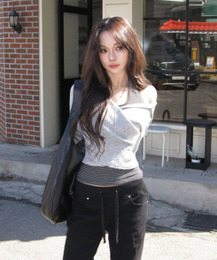 ゴージフードオフニット MELANGE GRAY