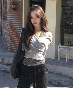 ゴージフードオフニット MELANGE GRAY