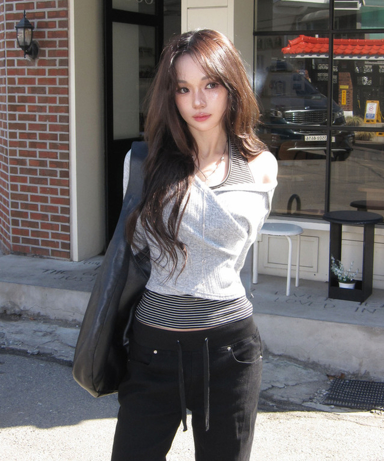 ゴージフードオフニット MELANGE GRAY