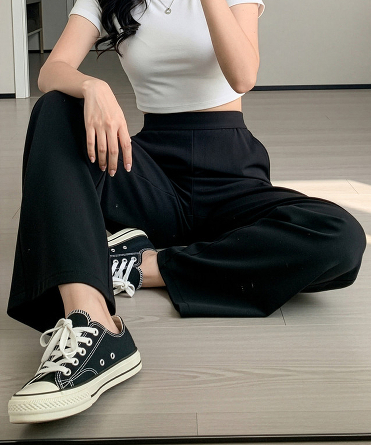 【丈別】バンディングスラックストレーニングパンツ BLACK