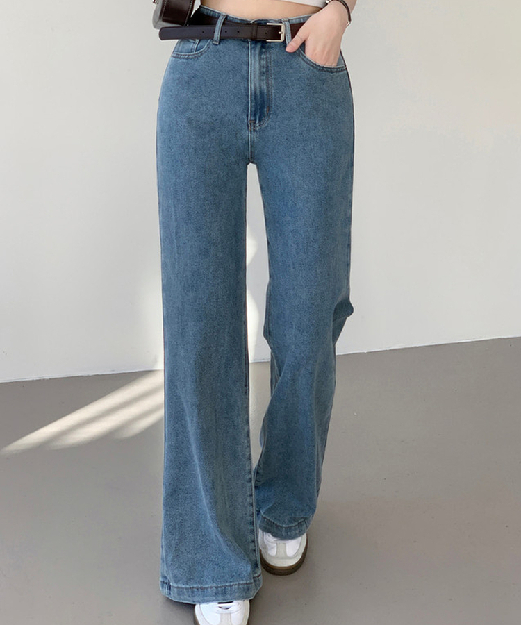 【丈別】ブーツカットデニムパンツ MID DENIM