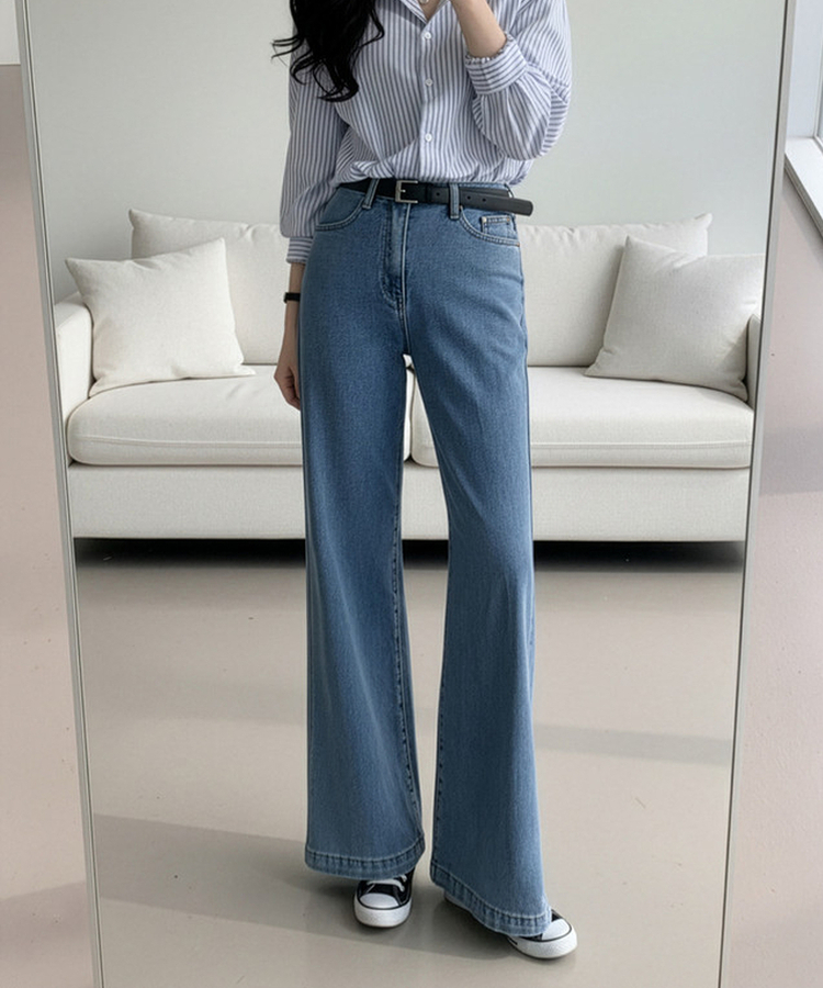 【丈別】ブーツカットデニムパンツ LIGHT DENIM