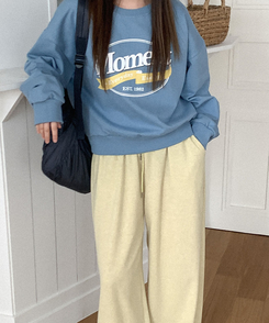 ウエストゴムワイドパンツ(6color) YELLOW