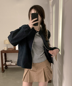 バイカーストリングジャケット NAVY