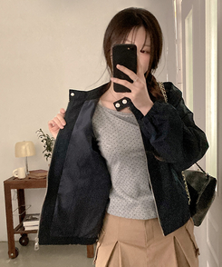 バイカーストリングジャケット NAVY