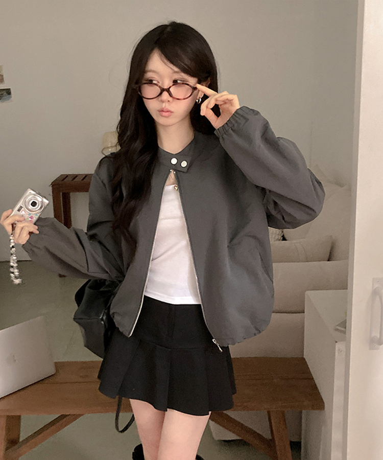 バイカーストリングジャケット GREY