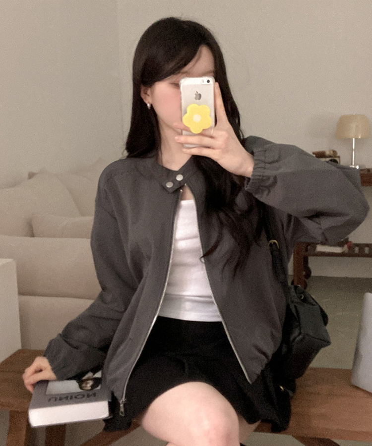 バイカーストリングジャケット GREY