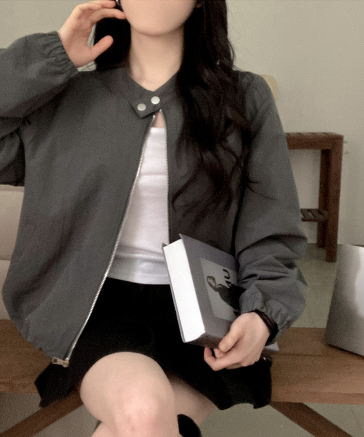 バイカーストリングジャケット GREY