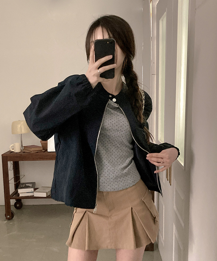 バイカーストリングジャケット NAVY