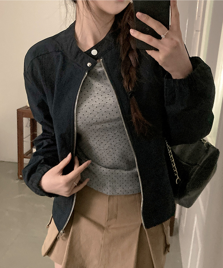 バイカーストリングジャケット NAVY