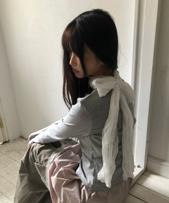 シフォンスカーフ IVORY