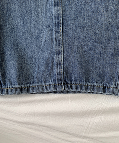 カーブピンタックデニム