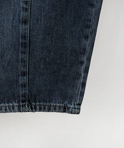 カーブピンタックデニム