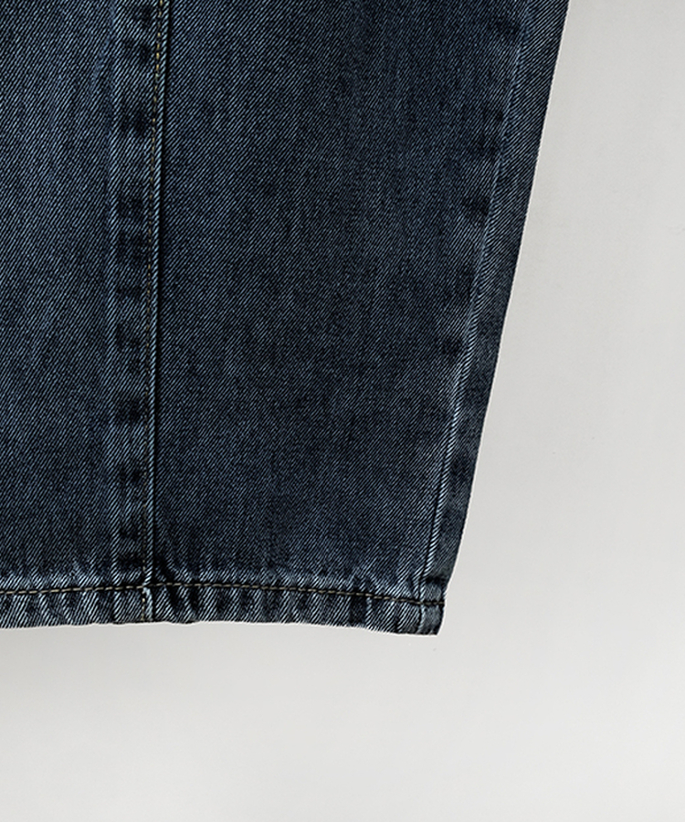 カーブピンタックデニム