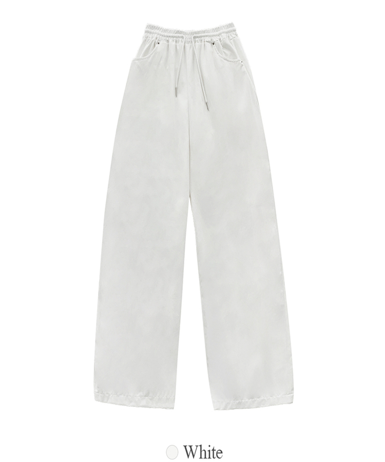 이벳 스터드 와이드 팬츠