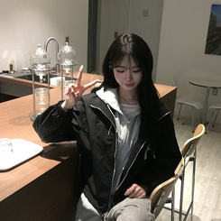 ロイヤルオーバーフードジャンパー BLACK