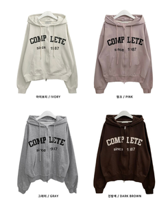 プリントフードジップアップ(6color)