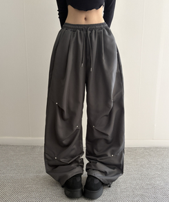 【丈別】ヘビーワイドリベットシャーリングパンツ CHARCOAL