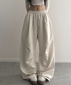 【丈別】ヘビーワイドリベットシャーリングパンツ IVORY