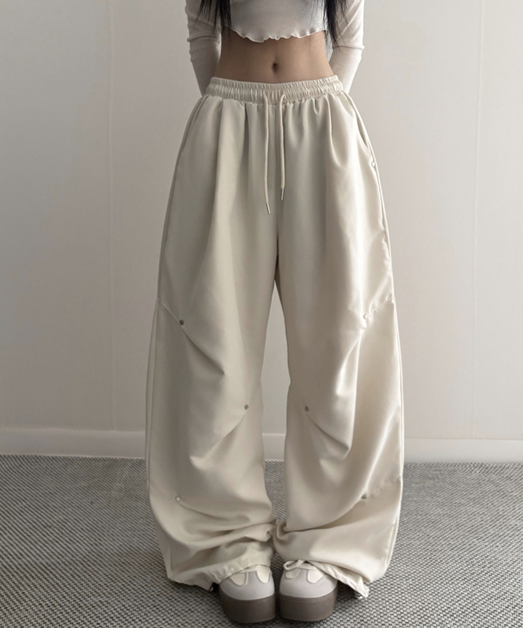 【丈別】ヘビーワイドリベットシャーリングパンツ IVORY