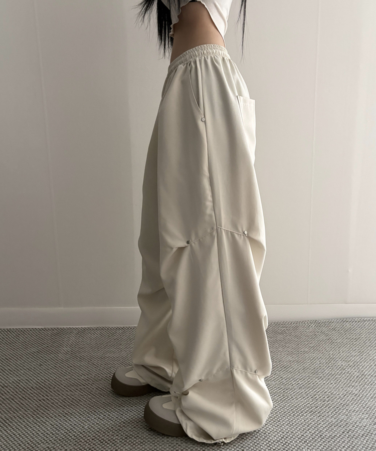 【丈別】ヘビーワイドリベットシャーリングパンツ IVORY