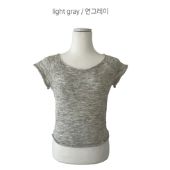 レイヤードニット長袖Tシャツ