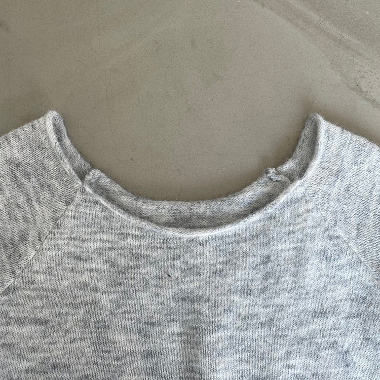 レイヤードニット長袖Tシャツ