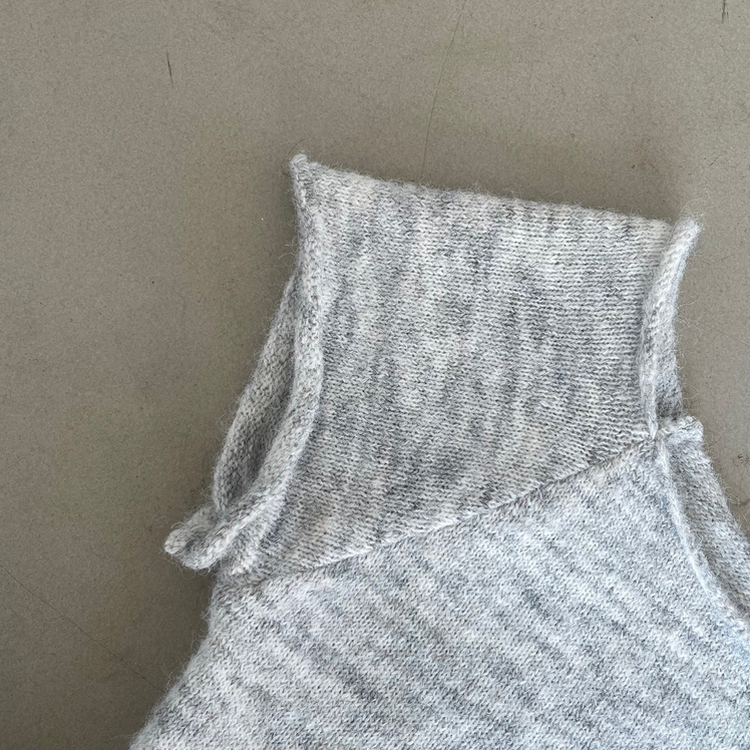 レイヤードニット長袖Tシャツ