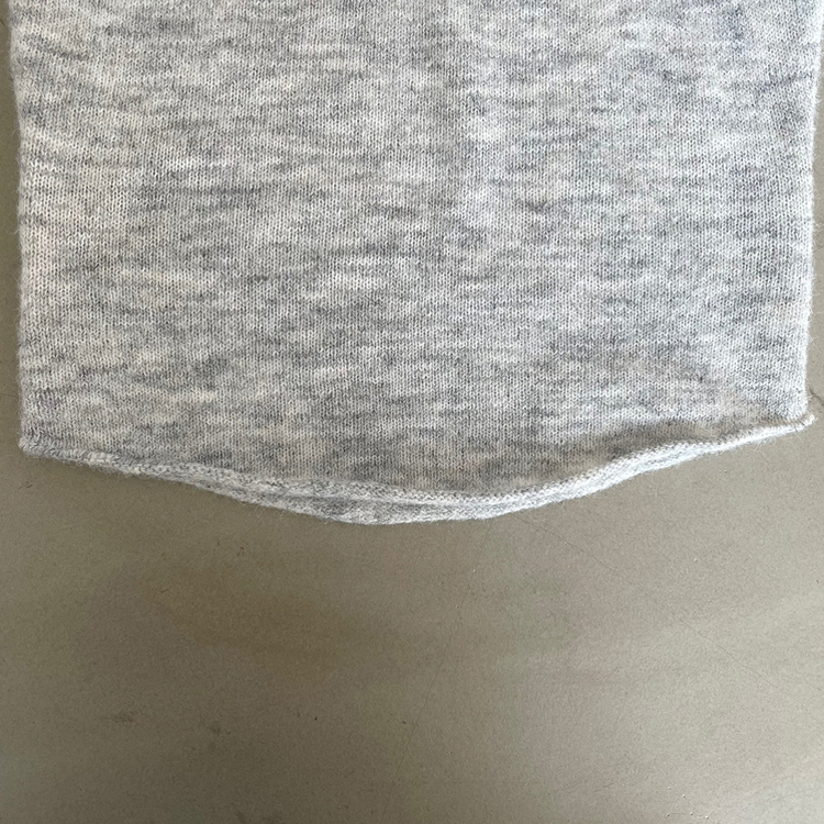 レイヤードニット長袖Tシャツ