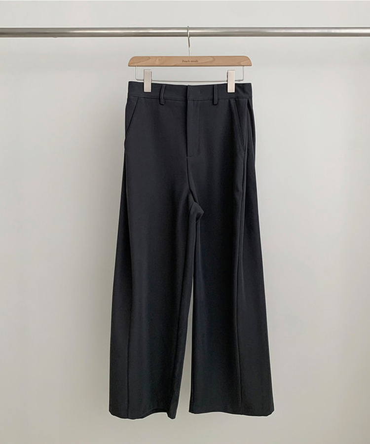 【丈別】ピンタックワイドスラックスパンツ