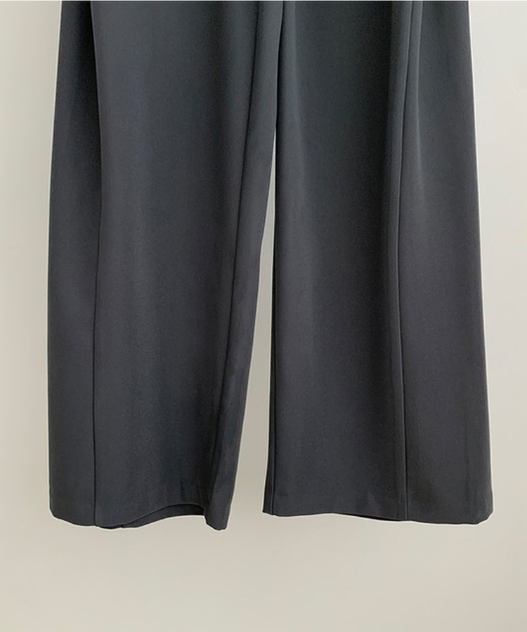 【丈別】ピンタックワイドスラックスパンツ